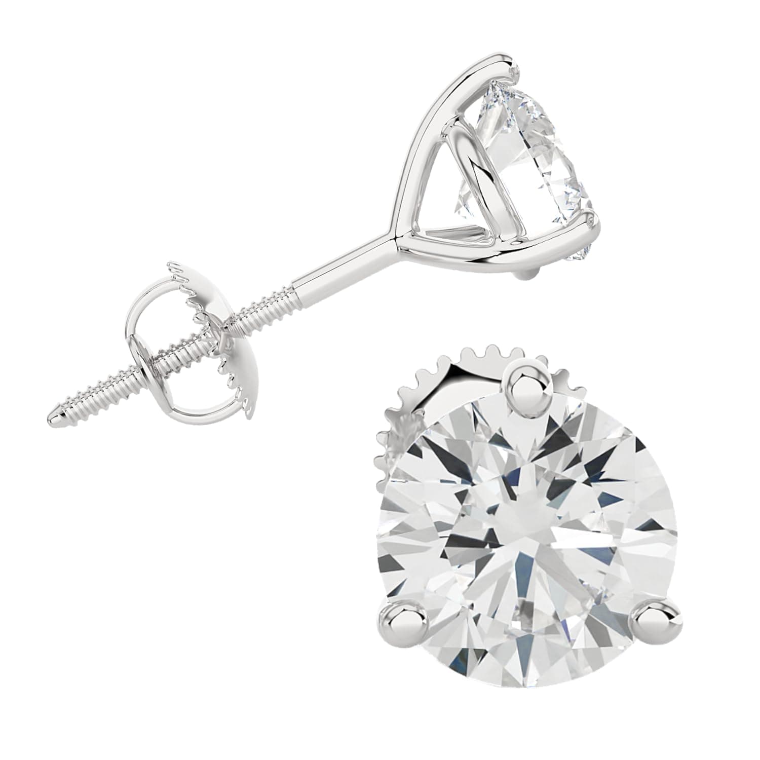 Lab-Grown Diamond Stud Earrings
