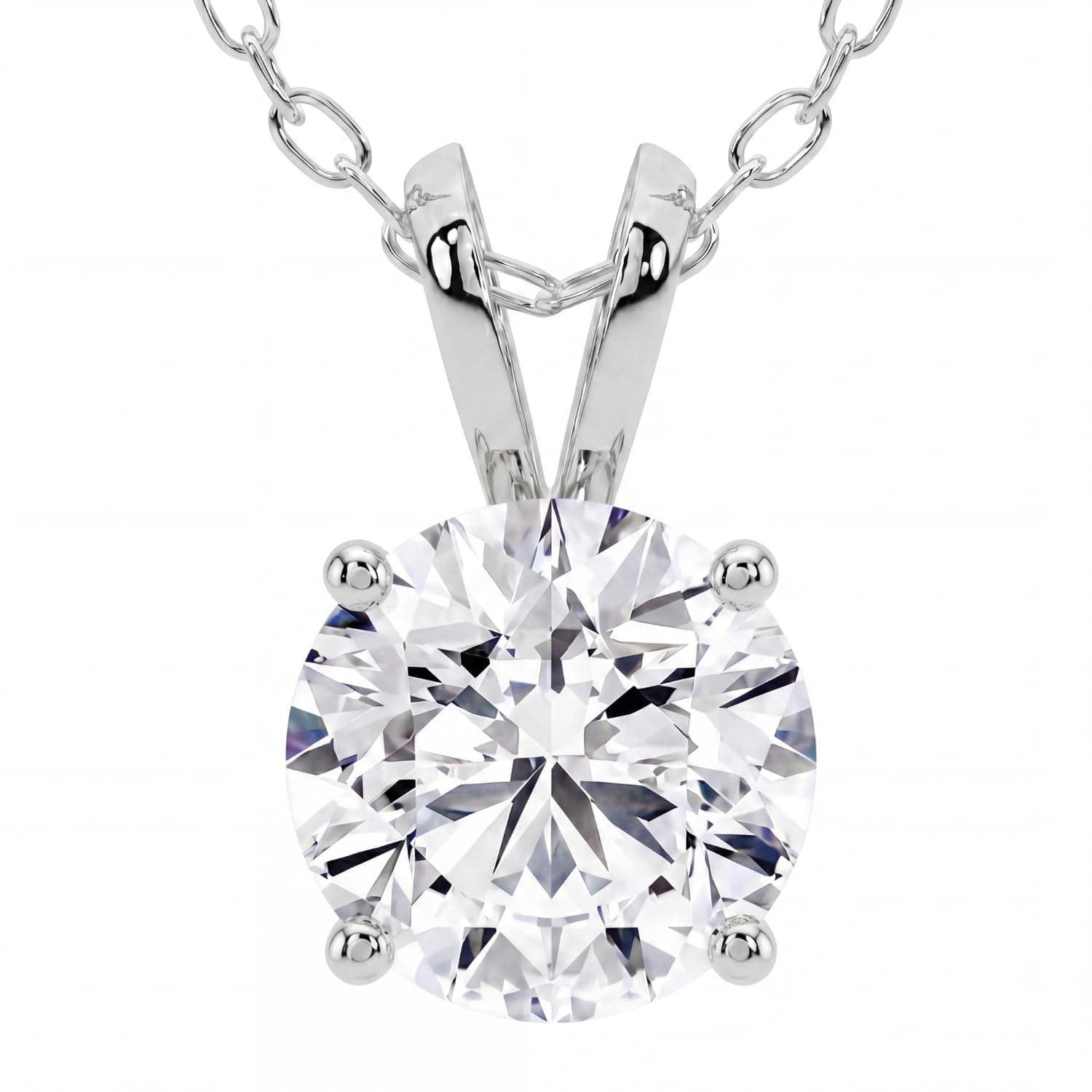 Lab-Grown Diamond Solitaire Pendant